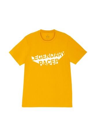 Tennis Camiseta Amarilla Estampada Para Hombre Tennis