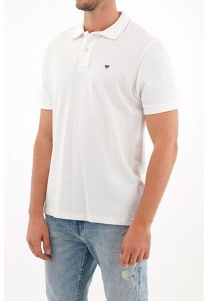 Tennis Polo Blanca Con Raqueta Multicolor Para Hombre