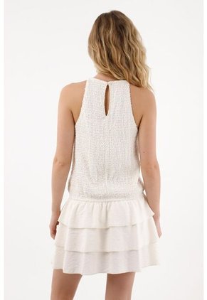 Tennis Vestido Corto Con Cuello Alto Para Mujer