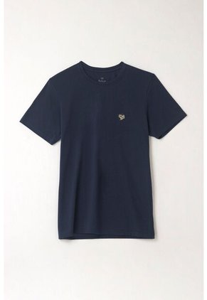 Tennis Camiseta Básica Azul Para Hombre
