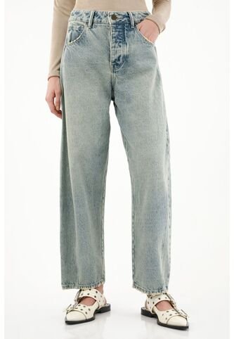 Tennis Jean Horseshoe De Tiro Alto Azul Vintage Para Mujer Tennis