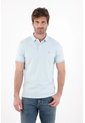 Tennis Polo En Tela Piqué Lycra Azul Para Hombre de Tennis