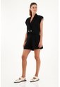 Tennis Bermuda Negra De Tiro Alto Para Mujer de Tennis