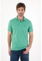 Tennis Polo En Tela Piqué Lycra Verde Con Diseño Limpio Para Hombre de Tennis