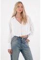 Tennis Camisa De Silueta Tipo Globo Blanca Para Mujer de Tennis
