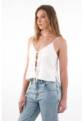 Tennis Camisa Pretinera Bordada Cruda Para Mujer