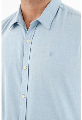 Camisa Clásica Gris Para Hombre