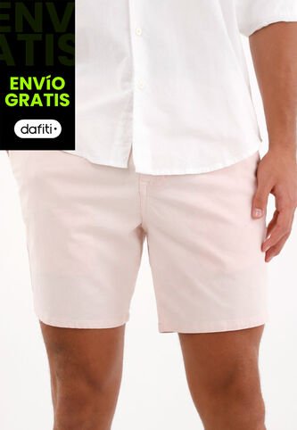 Tennis Bermuda Tipo Chino Rosada Para Hombre Tennis