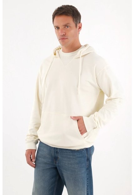 Tennis Buzo Tipo Hoodie Con Capucha Crudo Para Hombre