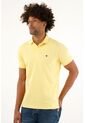 Tennis Polo Amarilla Con Raqueta Bordada Para Hombre de Tennis