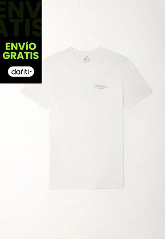 Tennis Camiseta Básica Estampada Blanca Para Hombre Tennis