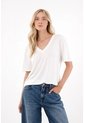 Tennis Camiseta Con Cuello En V Con Textura Ligera Para Mujer de Tennis