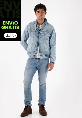 Tennis Chaqueta Tipo Trucker Azul Para Hombre Tennis