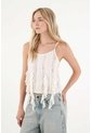 Tennis Camisa Con Detalles De Encaje Y Boleros Crudo Para Mujer de Tennis
