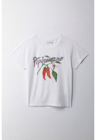 Tennis Camiseta Básica Estampada Blanca Con Acabado Liso Para Mujer Tennis