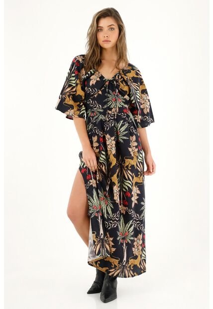 Tennis Vestido Largo Estampado Para Mujer