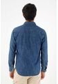 Tennis Camisa Manga Larga Azul Con Caída Fluida Para Hombre de Tennis