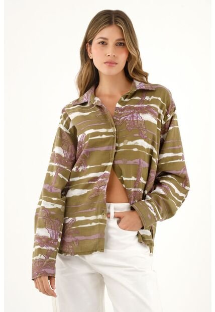 Tennis Camisa Manga Larga Estampada Para Mujer