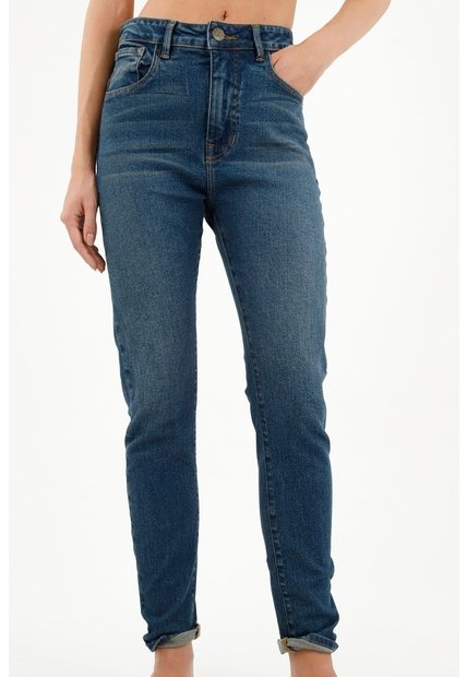 Tennis Jean Tipo Jegging Azul  Para Mujer