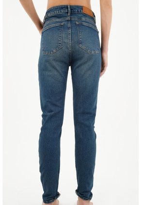 Tennis Jean Tipo Jegging Azul  Para Mujer