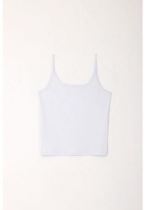 Tennis Camiseta De Tiras Blanca Para Mujer