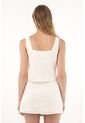 Tennis Crop Con Ajuste De Sesgos En Delantero Para Mujer de Tennis