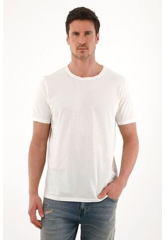 Tennis Camiseta En Tela Jersey Crudo Con Detalle Fruncido Para Hombre Tennis