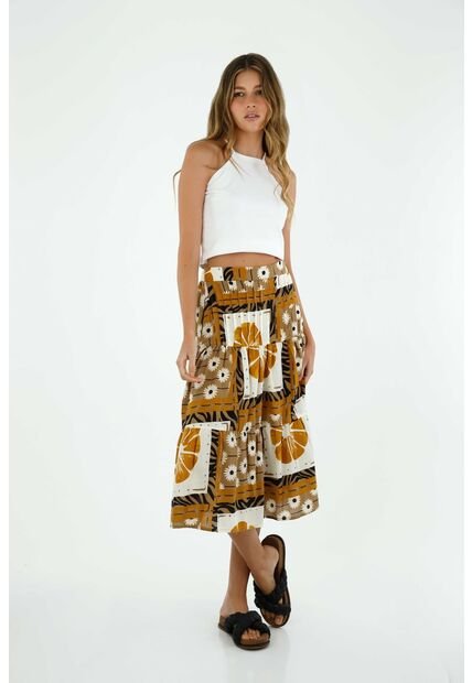 Falda Midi Para Mujer