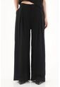 Tennis Pantalón Wide Leg Tipo Sastre Negro Para Mujer de Tennis