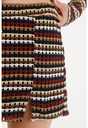 Tennis Falda Corta Tejida Ajustada Para Mujer