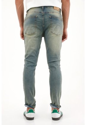 Tennis Jean Azul Super Skinny Para Hombre