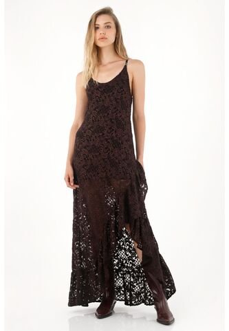 Tennis Vestido Largo Café Con Boleros Para Mujer Tennis