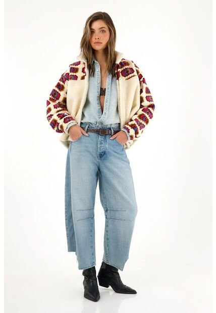 Tennis Jean Horseshoe Tono Medio Para Mujer