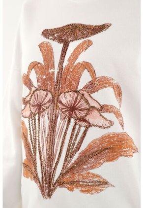 Buzo Crudo De Silueta Amplia Para Mujer