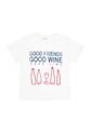Tennis Camiseta Blanca Estampada Para Mujer de Tennis