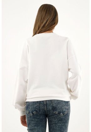 Buzo Crudo De Silueta Amplia Para Mujer