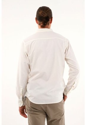 Tennis Camisa Crudo Con Bolsillos Delanteros Para Hombre