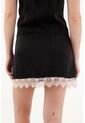 Tennis Falda Corta En Satín Negra Para Mujer de Tennis