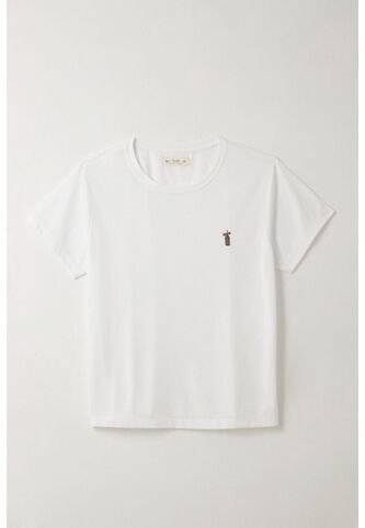 Tennis Camiseta Con Estampado Localizado Blanca Para Mujer Tennis