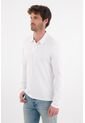 Tennis Polo Manga Larga Blanca Para Hombre de Tennis