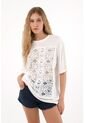 Tennis Camiseta Manga Corta De Silueta Amplia Crudo Para Mujer de Tennis