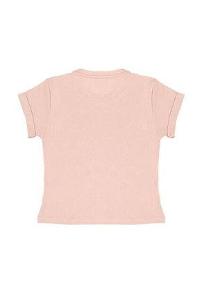 Camiseta Rosada Con Estampado De Leopardo Para Niña