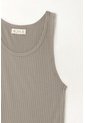 Tennis Camiseta Manga Sisa Gris Con Acabado Suave Para Mujer de Tennis