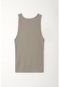 Tennis Camiseta Manga Sisa Gris Con Acabado Suave Para Mujer de Tennis