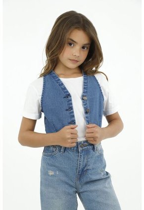 Chaleco Azul Para Niña