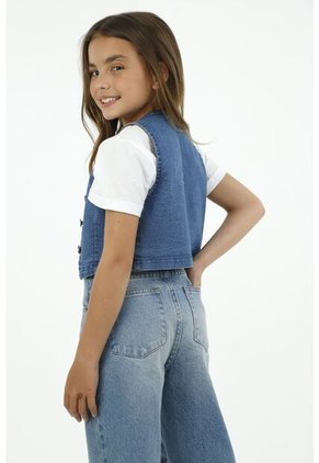 Chaleco Azul Para Niña