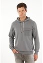 Tennis Buzo Hoodie De Diseño Cerrado Gris Para Hombre de Tennis