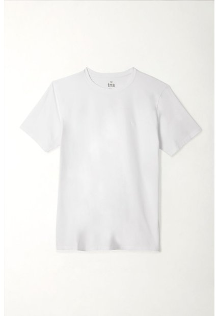 Tennis Camiseta Cuello Redondo Blanca Para Hombre
