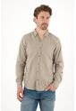 Tennis Camisa Manga Larga Con Raqueta Bordada Gris Para Hombre de Tennis