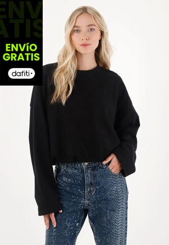 Tennis Buzo Cerrado Negro Para Mujer Tennis